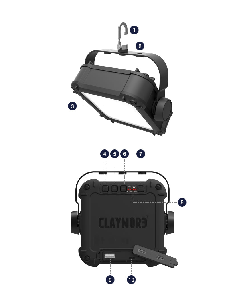 ULTRA2 3.0 M-Rechargeable Outdoor Area Light – Claymore Australia