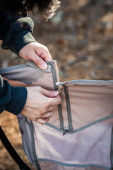 CLAYMORE Swivel Chair storage pocket detail
